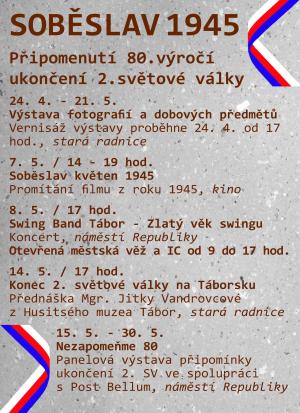 Akce k připomenutí 80. výročí konce 2. světové války